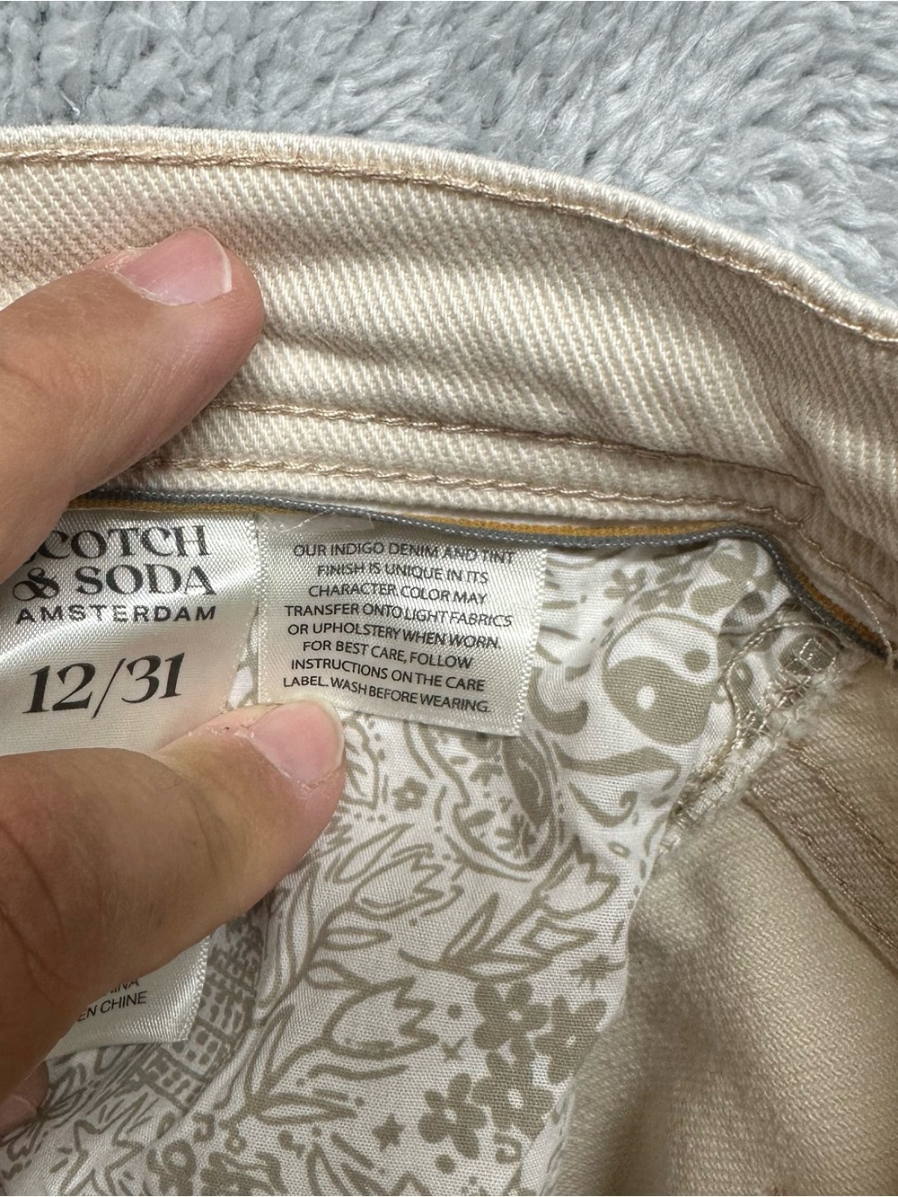 Scotch & Soda Amsterdam The Wave Cropped Wide Leg Button Fly Jeans 12/31 - Picture 7 of 11